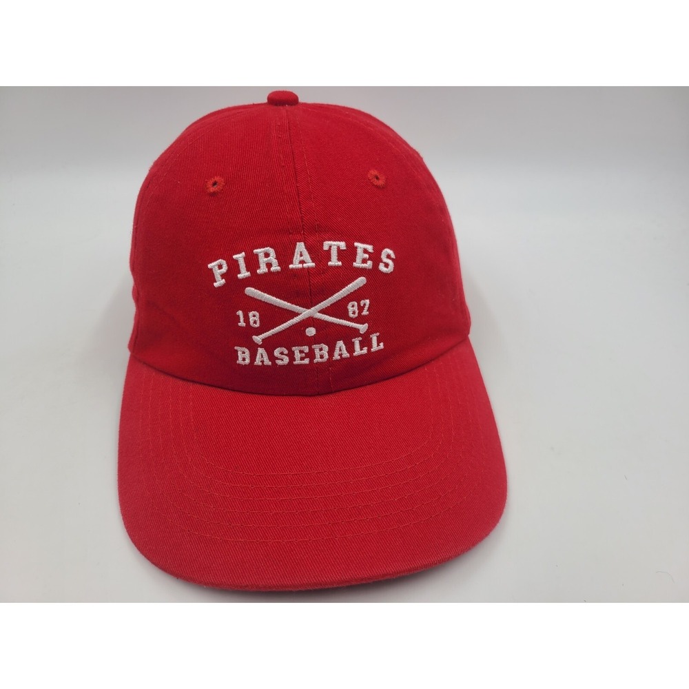 Pittsburgh Pirates Strapback Adjustable (Seems Small) Hat Cap Men MLB Red White